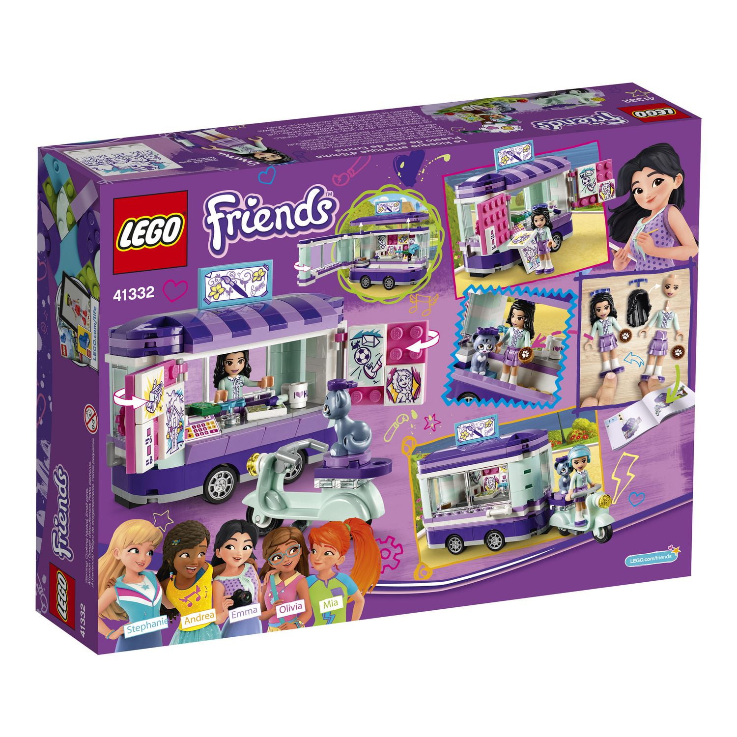 LEGO Friends Emma s Art Stand 41332 Building Set 210 Piece