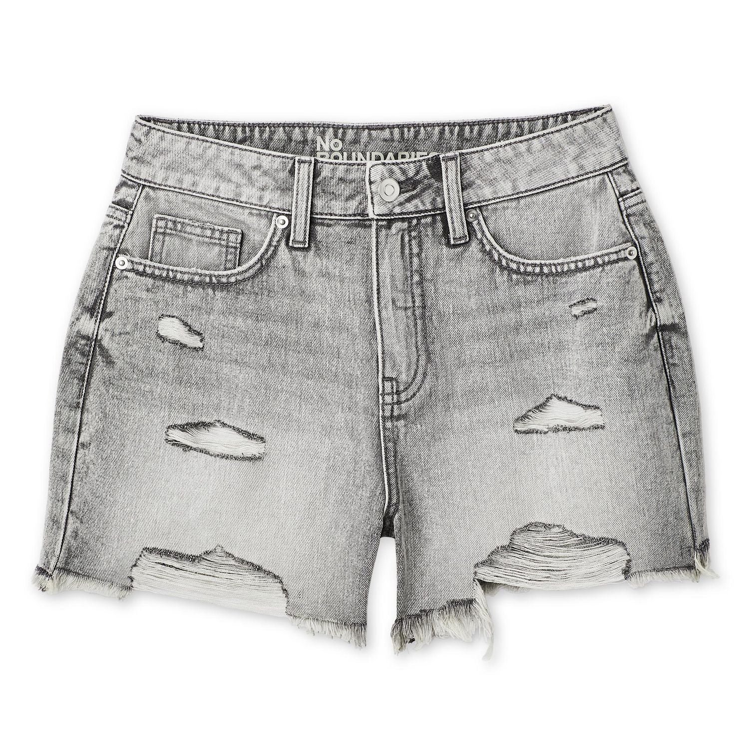 No Boundaries Women's Distressed Denim Short