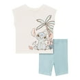 thumbnail image 1 of Disney Stitch Biker Shorts Set, 1 of 1