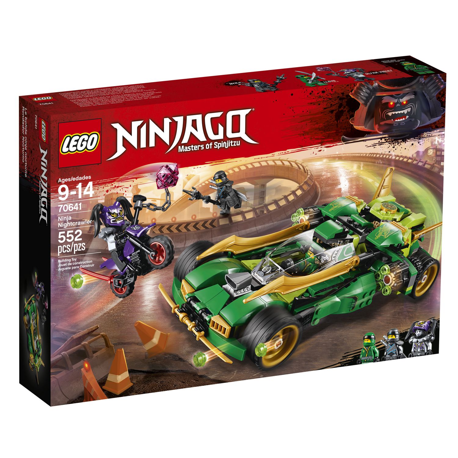 LEGO NINJAGO Ninja Nightcrawler 70641 Building Kit (552 Piece