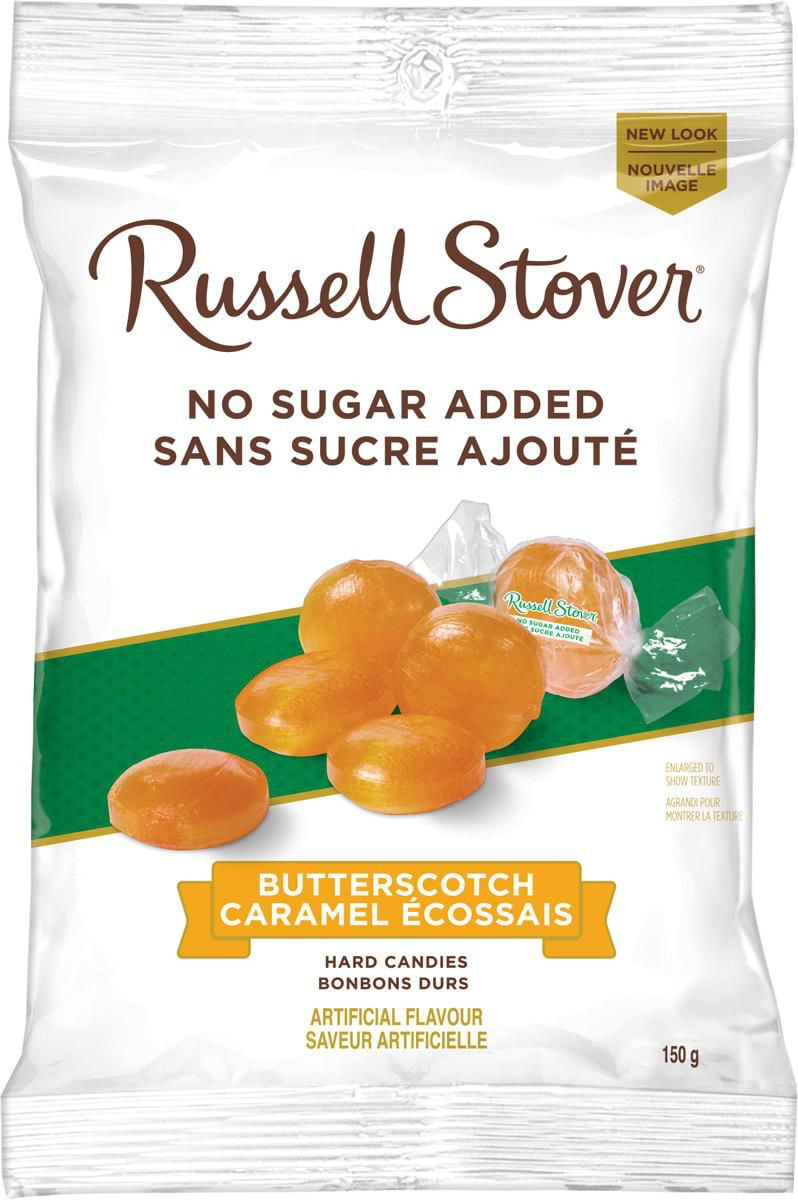 Russell Stover No Sugar Added Butterscotch Hard Candy, 150Gram Bag Walmart Canada