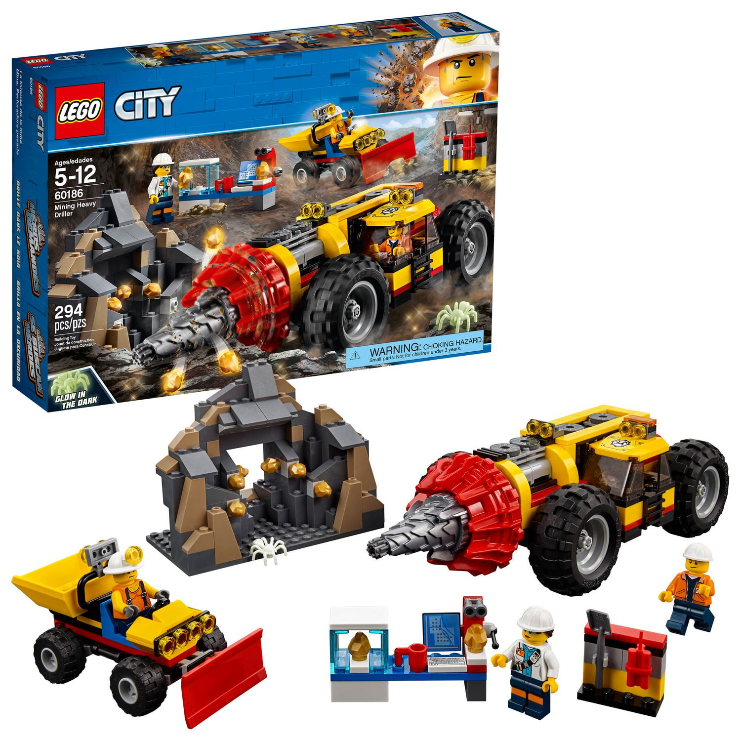 LEGO City Mining Heavy Driller 60186 Building Kit Walmart