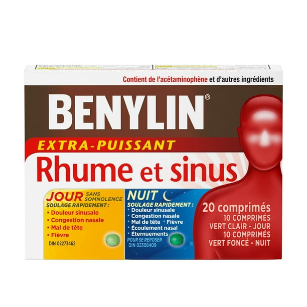 Caplets BENYLIN® Tout-en-un® Rhume et Grippe Jour/Nuit