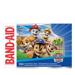 Band-Aid Brand Adhesive Bandages, PAW Patrol Assorted, 100 count