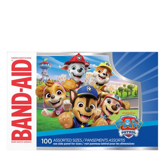 Band-Aid Brand Adhesive Bandages, PAW Patrol Assorted, 100 count