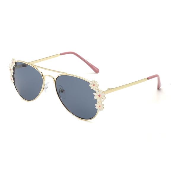George Kids Girls Gold and Rose Aviator Sunglasses