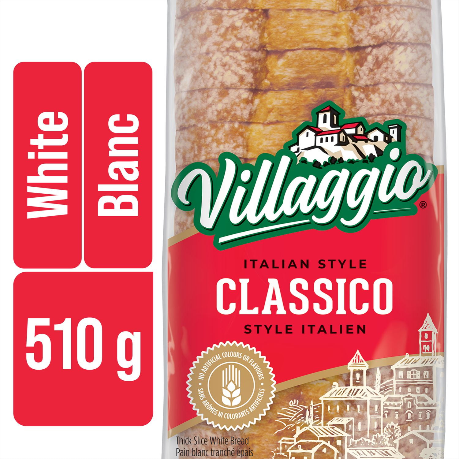 Villaggio Italian Style Classico Thick Slice White Bread