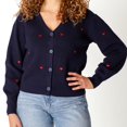 thumbnail image 5 of DV Cardigan boutonné à col en V, 5 of 5