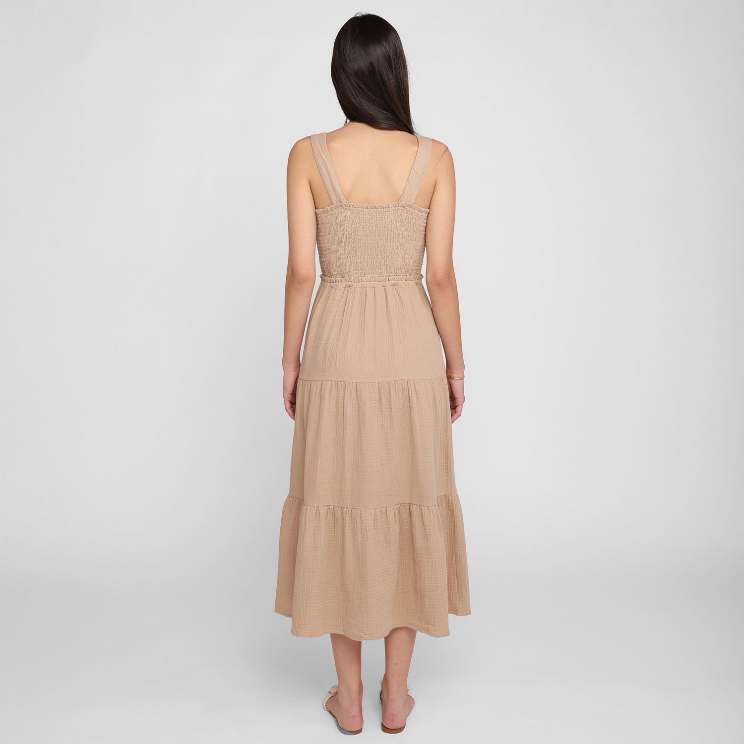 Devoted, Tiered Midi Dress, Sizes XS-XL
