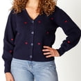 thumbnail image 5 of DV Button-Up V-Neck Cardigan, 5 of 5