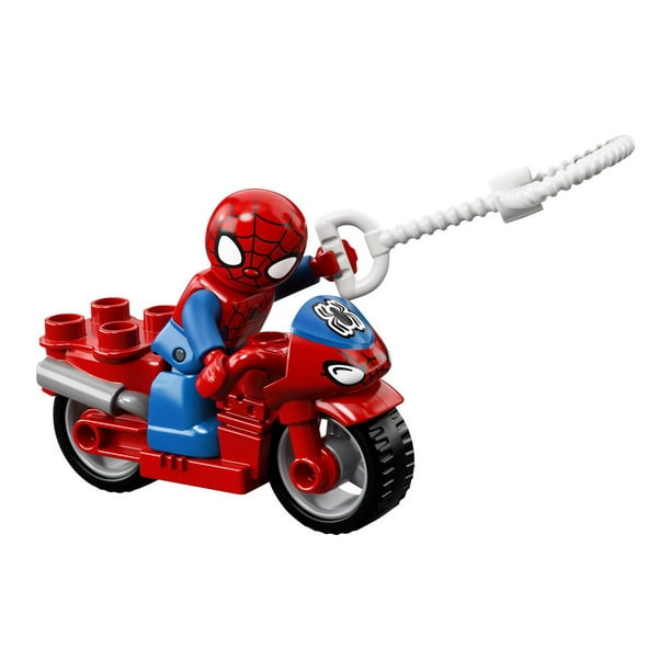 Lego Duplo Spiderman Figure With Motorcycle Marvel Super Hero