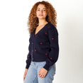 thumbnail image 3 of DV Cardigan boutonné à col en V, 3 of 5