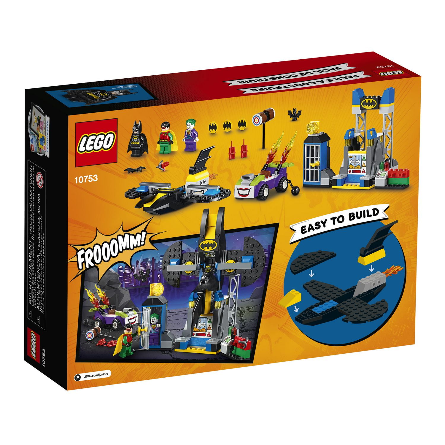 LEGO Juniors DC Batman The Joker Batcave Attack Toy Building Kit 10753 Walmart