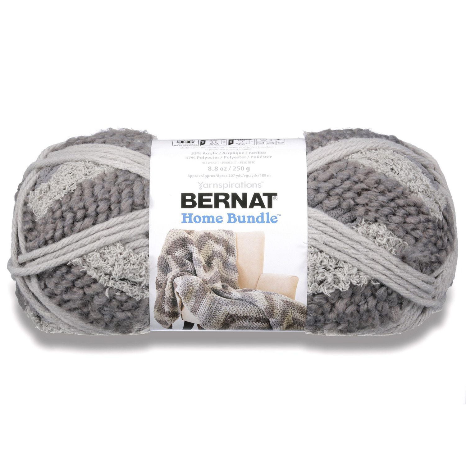 BERNAT HOME BUNDLE YARN (250G8.8OZ), WARM GRAY | Walmart Canada