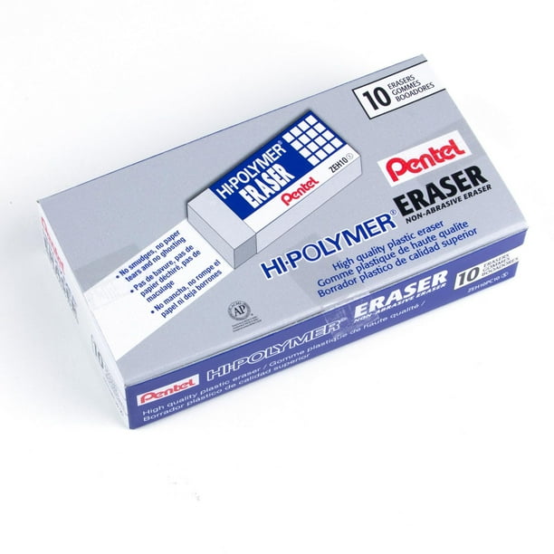 HiPolymer Large White Eraser 10PC PK, Large White Eraser Walmart.ca