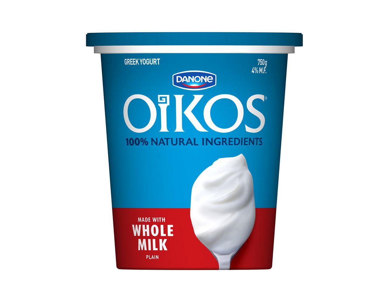 OIKOS Plain 4 M.F. Greek yogurt Walmart Canada