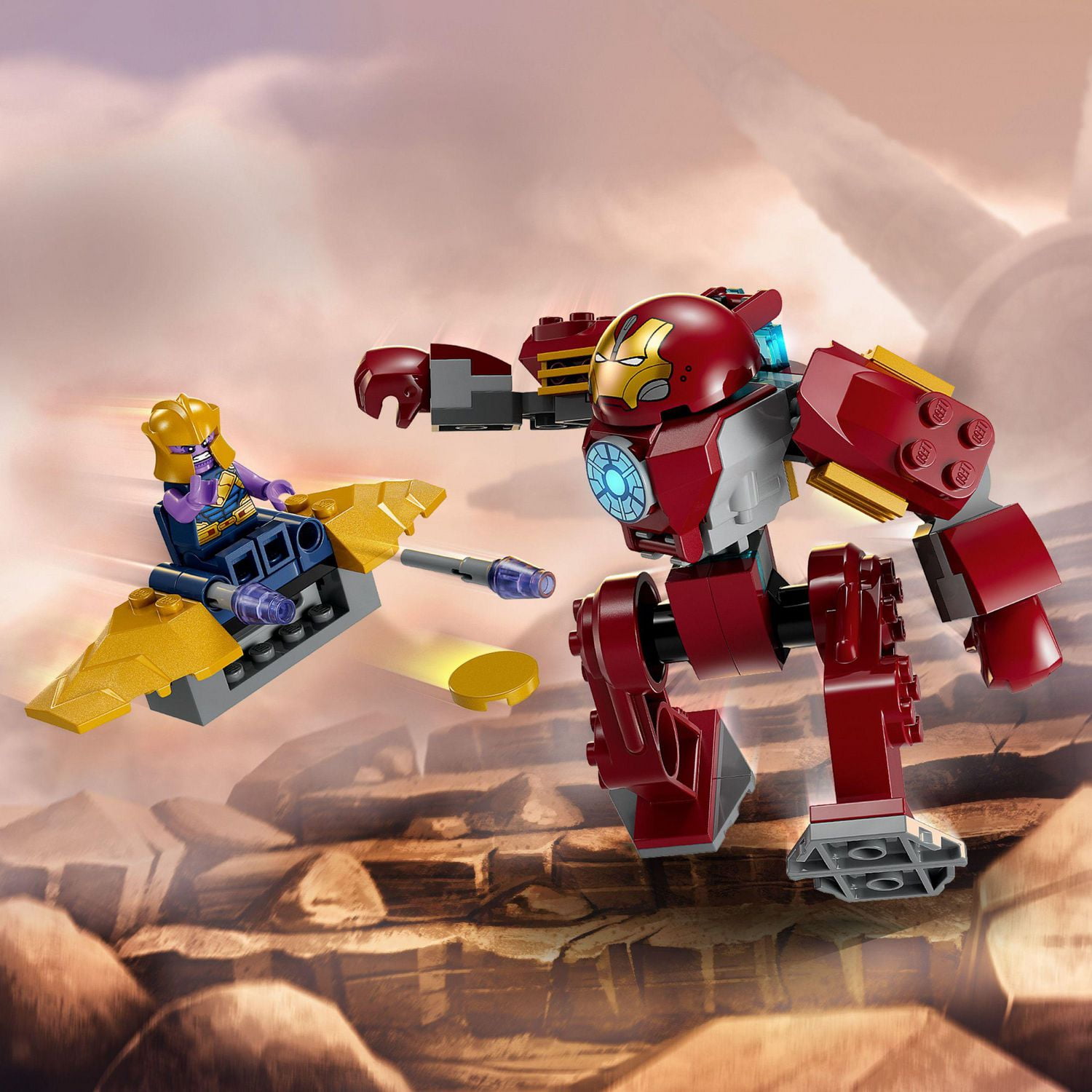 LEGO Marvel Iron Man Hulkbuster vs. Thanos 76263 Building Toy Set