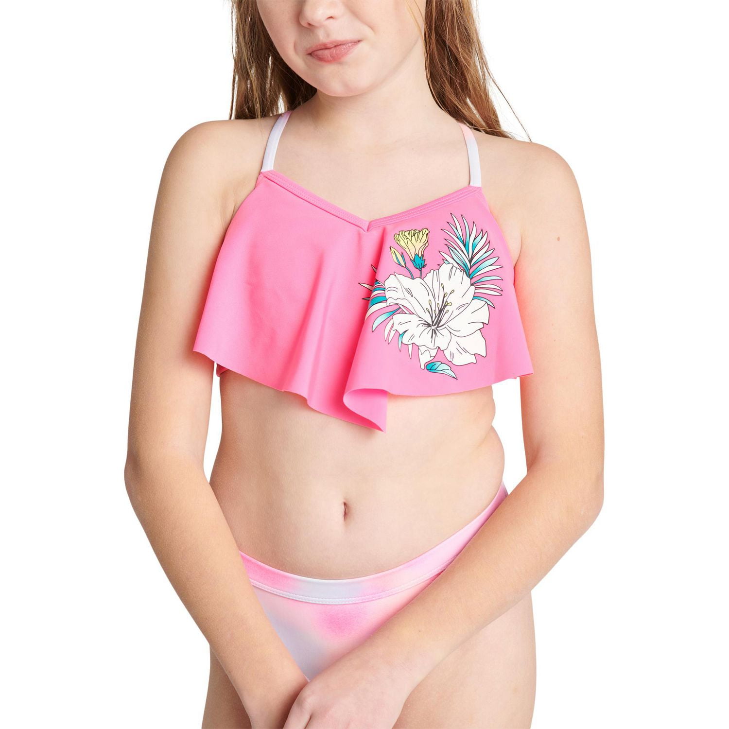 Justice Girls' Flounce Bikini 2-Piece Set