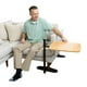 Stander Omni Tray Table, TV pivotante réglable en bambou et table pour ordinateur portable avec poignée de mobilité ergonomique, aide à la vie autonome pour les personnes âgées – image 4 sur 6