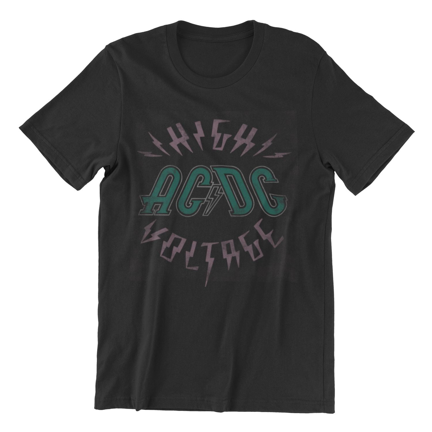 AC/DC Ladie's short sleeve crew neck T-Shirt, Sizes XS to XL