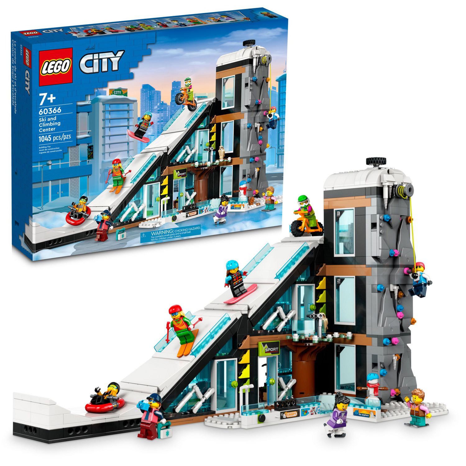 LEGO City Ski and Climbing Center 60366 Building Toy Set, 3-Level