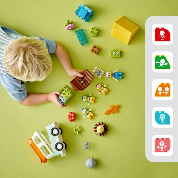 Lego DUPLO Disney Junior Mickey & Friends Beach House, Preschool,  Pre-Kindergarten Large Building Block Toys for Toddlers