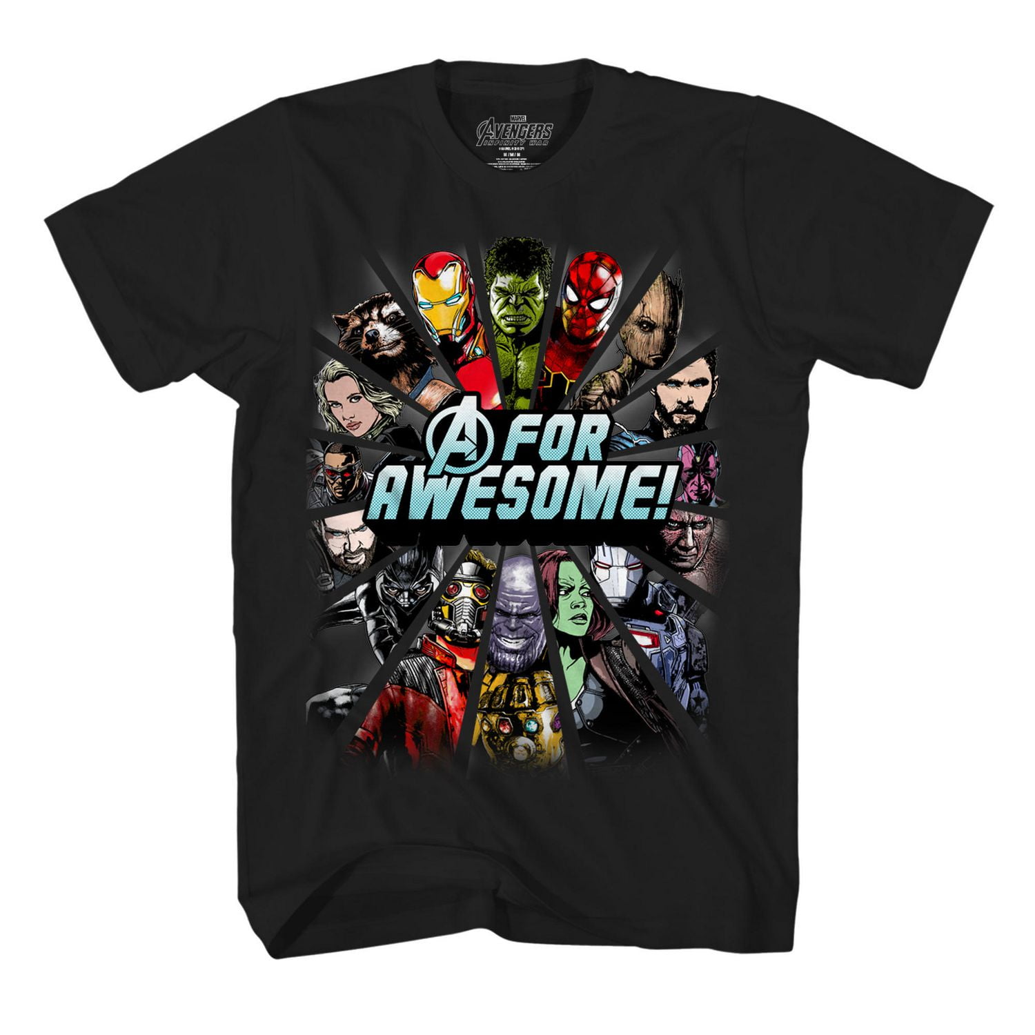 Marvel Team Burst Boys short Sleeves Tee