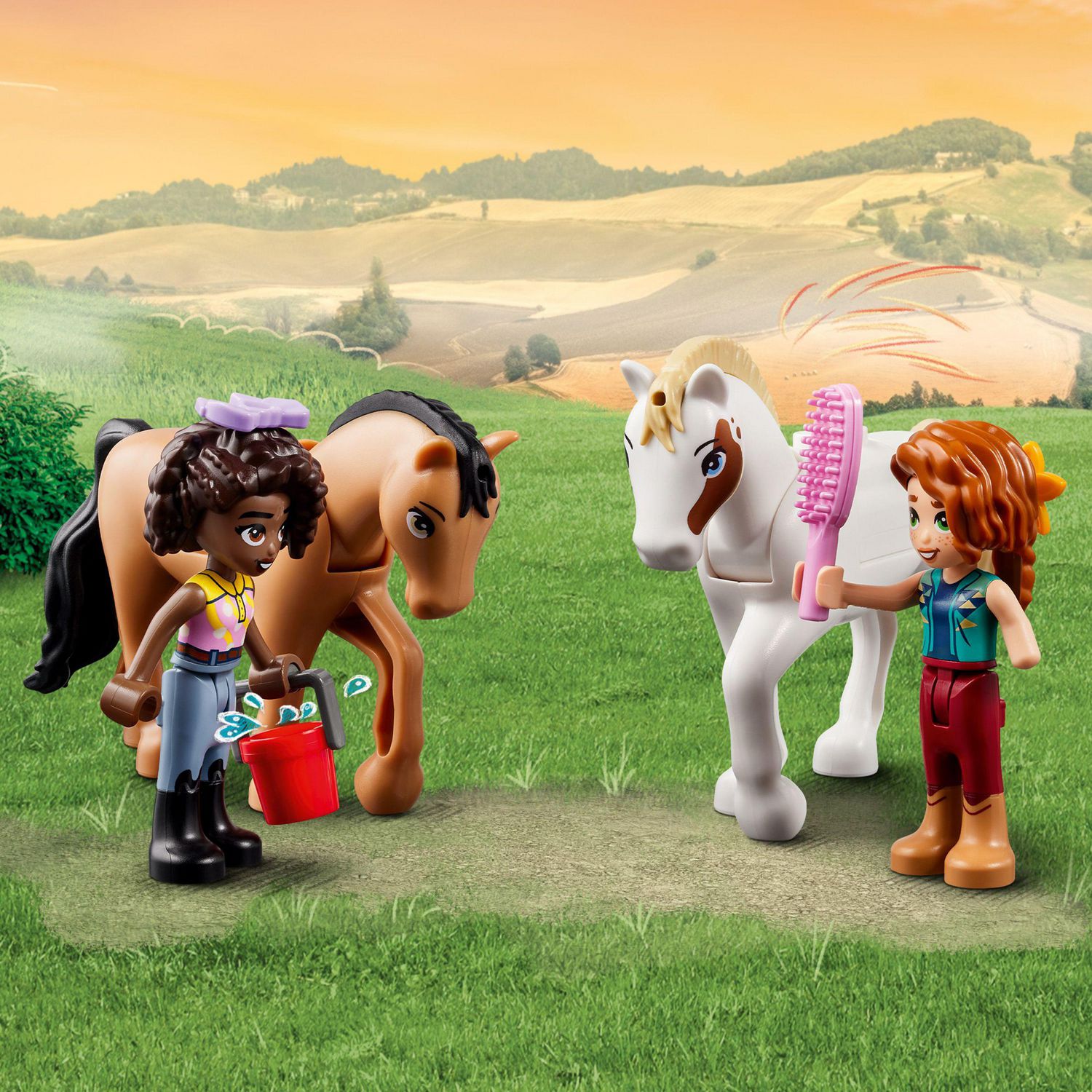 LEGO Friends Autumn’s Horse Stable 41745 Building Toy, Role-Play Fun for  Kids Ages 7+, with 2 Mini-Dolls and 2 Horses, Carriage and Riding