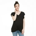 thumbnail image 1 of Paisley Sky Maternity Ruffle Sleeve Knot Tee, 1 of 6