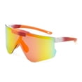 thumbnail image 1 of Lunettes de soleil à écran relevable Athletic Works blanches orange et rouges, 1 of 3