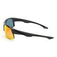 thumbnail image 3 of Athletic Works Black and Red Polarized Wraparound Sunglasses, 3 of 3