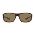 thumbnail image 2 of Athletic Works Black and Brown Polarized Wraparound Sunglasses, 2 of 3