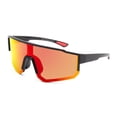 thumbnail image 1 of Athletic Works Black and Red Polarized Shield Sunglasses, 1 of 3