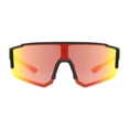 thumbnail image 2 of Athletic Works Black and Red Polarized Shield Sunglasses, 2 of 3