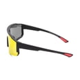 thumbnail image 3 of Athletic Works Black and Red Polarized Shield Sunglasses, 3 of 3