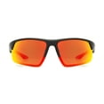 thumbnail image 2 of Athletic Works Black and Red Polarized Wraparound Sunglasses, 2 of 3