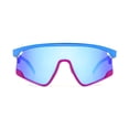 thumbnail image 2 of Athletic Works Pink and Blue Shield Sunglasses, 2 of 3