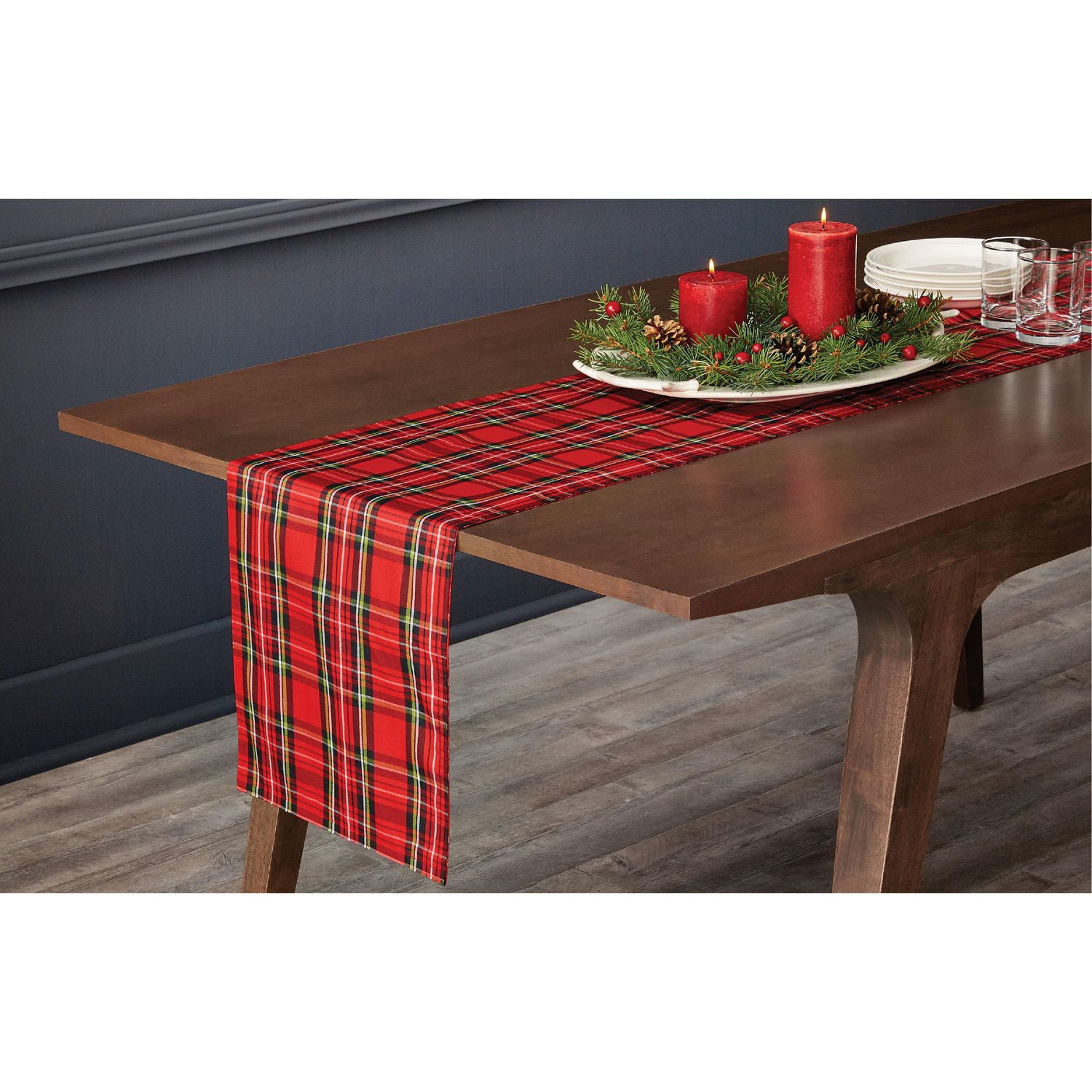 Holiday Time Plaid Table Runner Walmart Canada