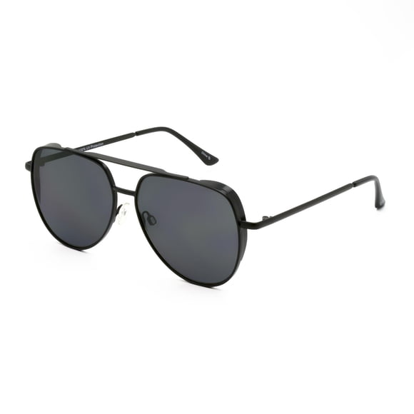 George Mens Black Polarized Aviator Sunglasses