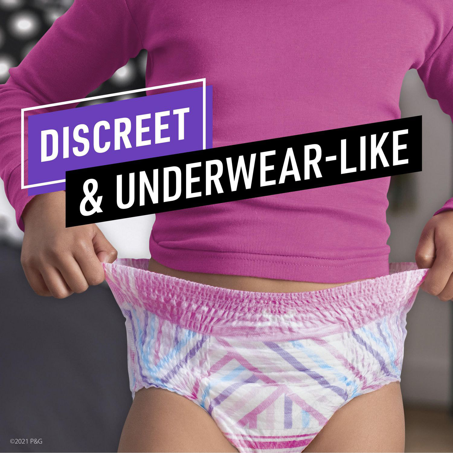 Ninjamas Nighttime Bedwetting Underwear Girl, Sizes S/M - L/XL, 34-44 Count