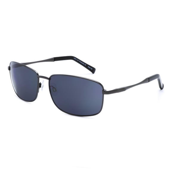 George Mens Gun Metal Rectangle Sunglasses