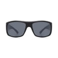 thumbnail image 2 of George Mens Matte Black Wraparound Sunglasses<br>, 2 of 3