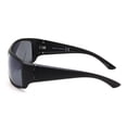 thumbnail image 3 of George Mens Matte Black Wraparound Sunglasses<br>, 3 of 3