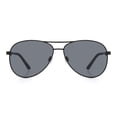 thumbnail image 2 of George Mens Matte Black Aviator Sunglasses, 2 of 3