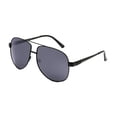 thumbnail image 1 of George Mens Black Polarized Aviator Sunglasses, 1 of 3