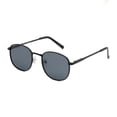 thumbnail image 1 of George Mens Black Polarized Round Sunglasses, 1 of 5
