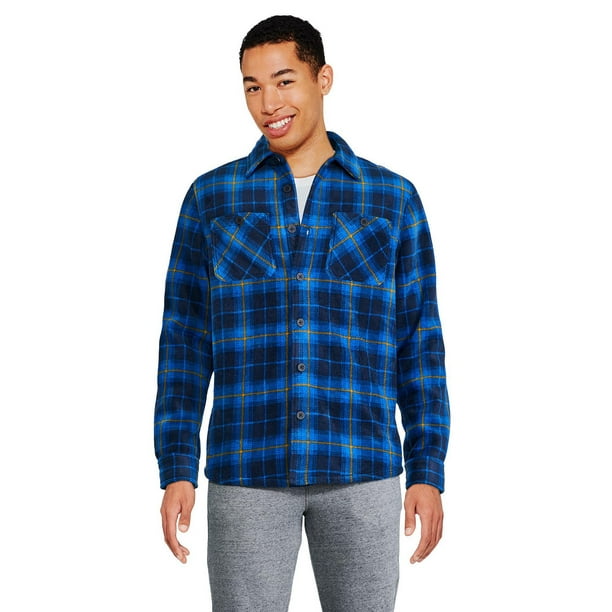George Men's Fleece Shirt Jacket - Walmart.ca