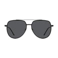 thumbnail image 2 of George Mens Black Polarized Aviator Sunglasses, 2 of 5