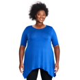 thumbnail image 1 of George Plus Women's Sharkbite Hem Tee, 1 of 6