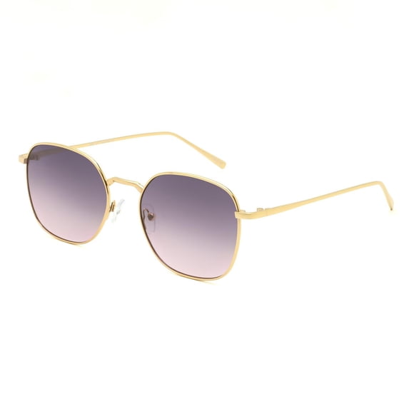 No Boundaries Gold and Pink Round Sunglasses
